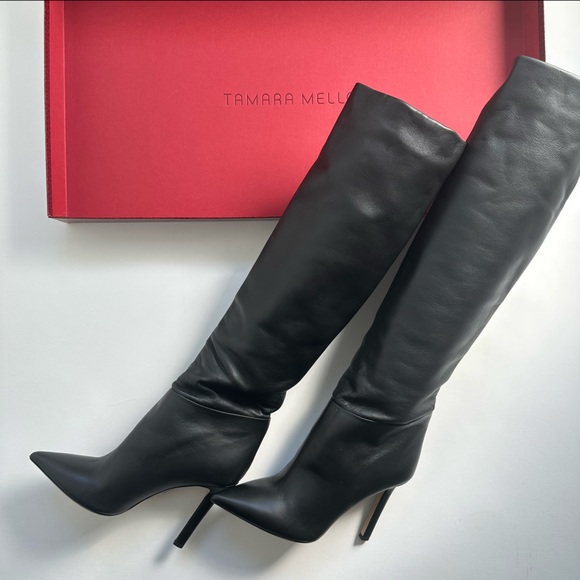 TAMARA MELLON ICON 105 BLACK BOOTS SIZE 38, US 7.5 - Picture 9 of 15